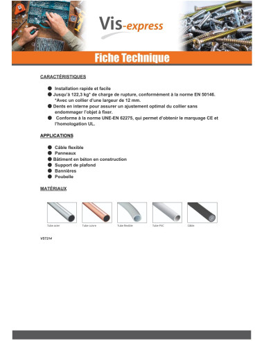 1 x Hose clamp black nylon Polyamid 6.6 12.5X1000