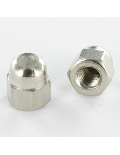 Cap nut Nickel Plated Brass M6
