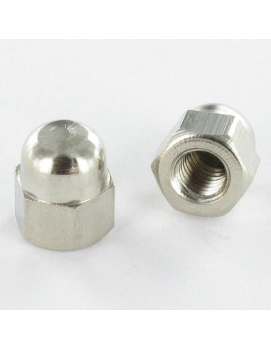 1 x Cap nut Nickel Plated Brass M6