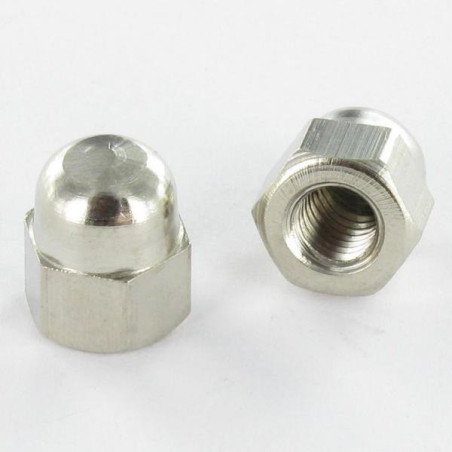 1 x Nut one-eyed Nickel Plated Brass M6