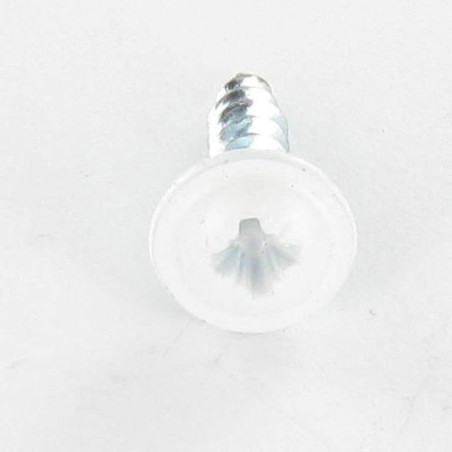 1 x Chipboard Screw Mushroom Pozi N°2 4.5X35 Full Thread Zinc Plated Ral9016/Traffic Signalisation