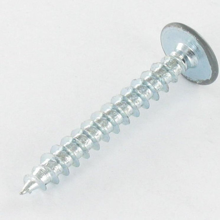 1 x Chipboard Screw Mushroom Pozi PZ2 4.5X35 Full Thread Zinc Plated Ral7012/Basalt Grey