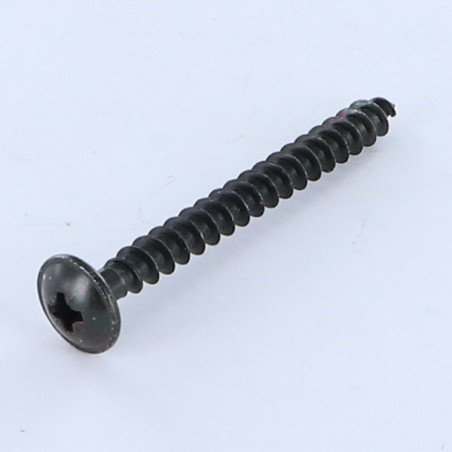 1 x Chipboard Screw Mushroom Pozi N°2 5X25 Full Thread Head Diameter: 10 Black Zinc Plated