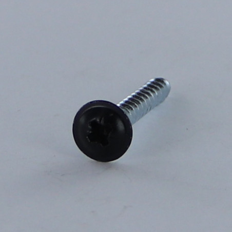 1 x Chipboard Screw Mushroom Pozi N°2 4.5X35 Full Thread Zinc Plated Ral9004/Signal Black 30% BRI