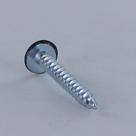 1 x Chipboard Screw Mushroom Pozi N°2 4.5X35 Full Thread Zinc Plated Ral9004/Signal Black 30% BRI