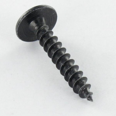 1 x Chipboard Screw Mushroom Pozi PZ2 4X20 Full Thread Head Diameter: 10 Black Zinc Plated