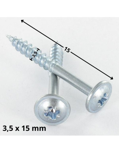 1 x Chipboard Screw Mushroom Pozi N°2 3.5X15...