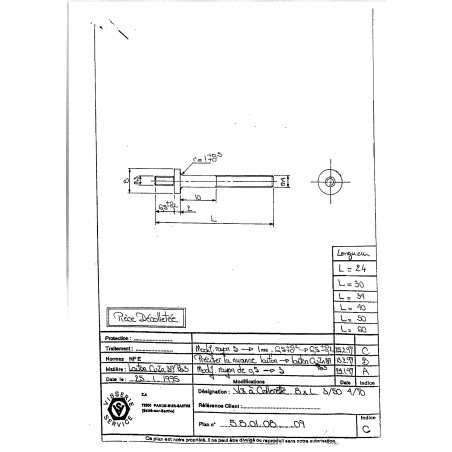 1 x Screw Collar Brass 8X24 P M4/70 M4/70