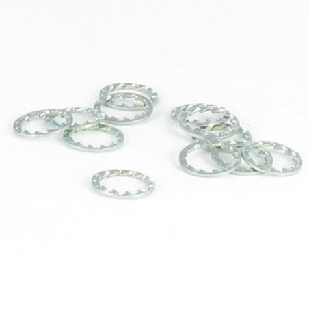 1 x Serrated Lock Washer JZE M14X18.6X0.4 Zinc Plated