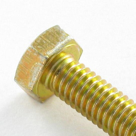 1 x Machine Screw Hexagonal Head M8X30 Class 10.9 Yellow Zinc 200H