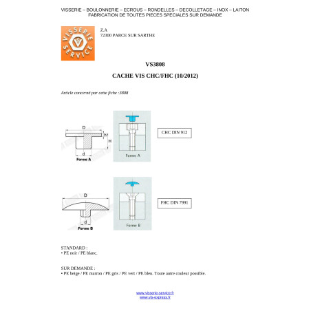 1 x Cap Screw Countersunk Socket Cap Hexagon Socket 3 3.1X12 Nylon Ral9016/Traffic Signalisation