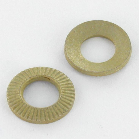 1 x Contact Lock Washer M6X12X1.2 Yellow Zinc Small Serie