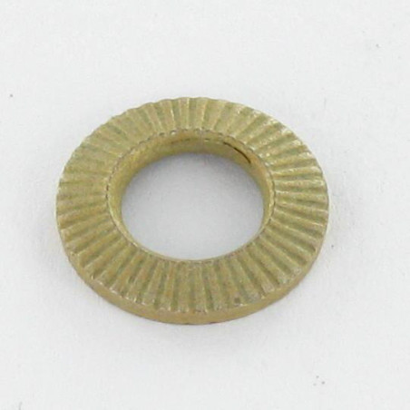 1 x Contact Lock Washer M6X12X1.2 Yellow Zinc Small Serie