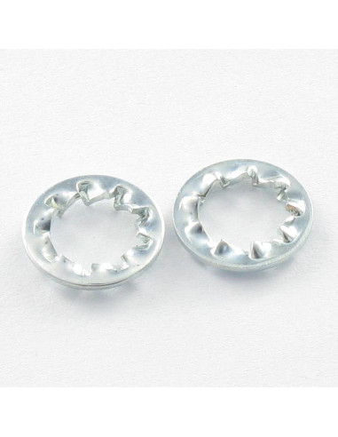 1 x Serrated Lock Washer AZV M6 Zinc Plated