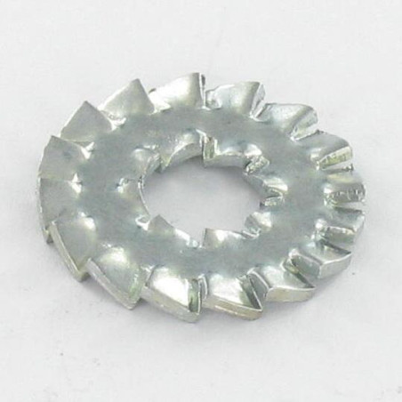 1 x Serrated Lock Washer Double Toothed M4 Zinc Plated