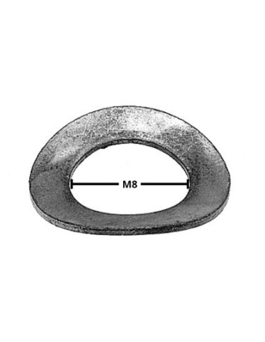 1 x Washer ONDUFLEX M8 Zinc Plated Type B 2 Waves