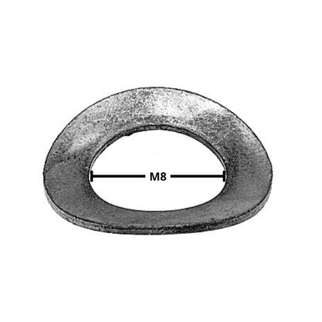 1 x Washer ONDUFLEX M8 Zinc Plated Type B 2 Waves