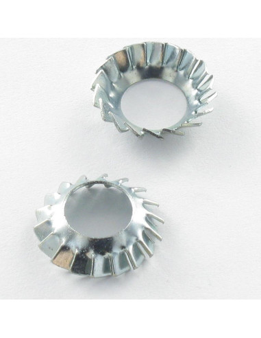 1 x Serrated Lock Washer AZV M5 Zinc Plated