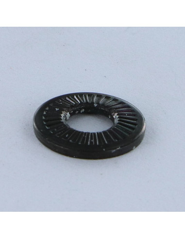 1 x Contact Lock Washer M4X10X0.9 Black Zinc...