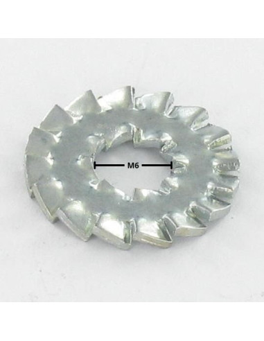 1 x Serrated Lock Washer Double Toothed M6 Zinc...