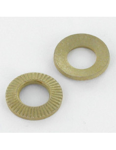 Contact Lock Washer M4X8X0.8 Yellow Zinc Small Serie