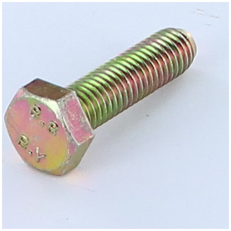 1 x Machine Screw Hexagonal Head M10X25 Class 8.8 DIN 933 Yellow Zinc