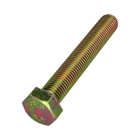 1 x Machine Screw Hexagonal Head M16X100 Class 8.8 Yellow Zinc