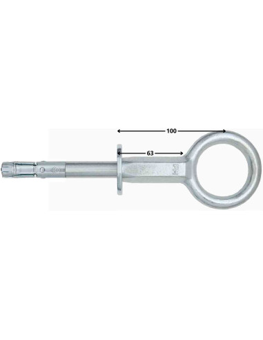 1 x Piton WROUGHT fixation SCAFFOLDING 170 Zinc...