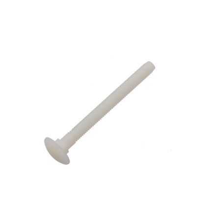 1 x Machine Screw Carriage Bolt M8X12 natural nylon