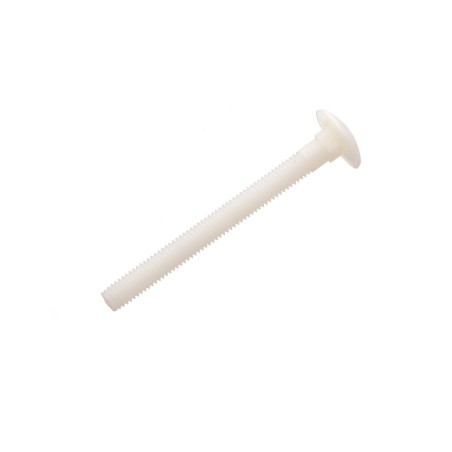 1 x Machine Screw Carriage Bolt M8X40 natural nylon