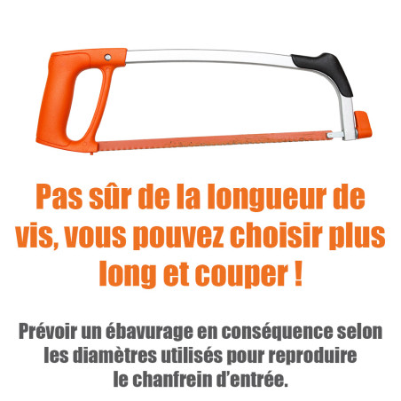 1 x Machine Screw Large Pan Head Slotted M12X50 natural nylon