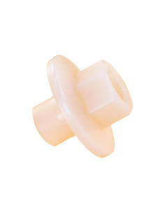 Nut Shoulder M12 natural nylon
