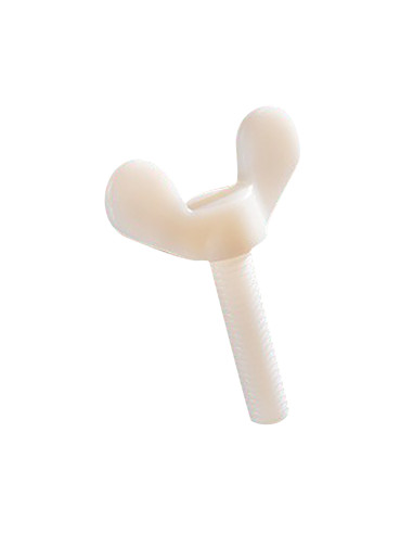 1 x Screw Wing M6X30 natural nylon