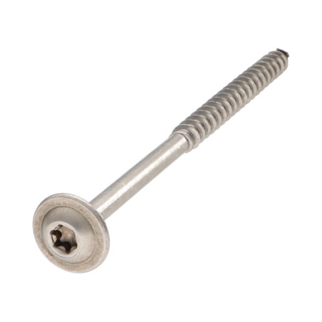 1 x Carpenter Screw Disc Head Stainless Steel A2 8X300 Thread Length: 80 T40 Head Diameter: 20