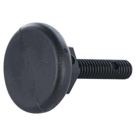 1 x FOOT Screw Jack Adjustment M8X50 Head Diameter: 30 black nylon