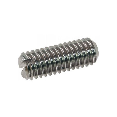 1 x Machine Screw Set Screw Slotted Cup Point Stainless Steel A2 M8X12