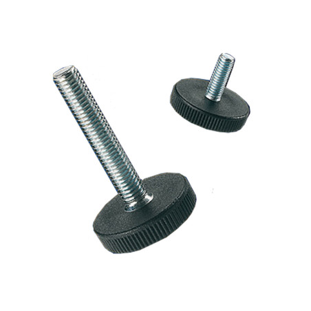 1 x FOOT Screw Jack ADJUSTABLE M6X30 Head Diameter: 20
