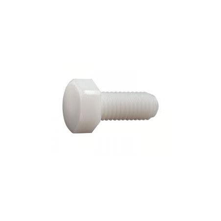 1 x Machine Screw Hexagonal Head natural nylon Polyamid 6.6 M4X16