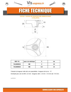 Nut Of MANEUVER DRAIN UNBLOCKER 3 STEERING WHEELS M6 2
