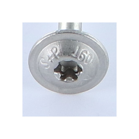 1 x Carpenter Screw Disc Head Stainless Steel A2 5X100 Thread Length: 60 T25 Head Diameter: 14