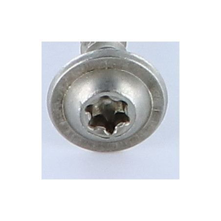 1 x Carpenter Screw Disc Head Stainless Steel A2 5X100 Thread Length: 60 T25 Head Diameter: 14