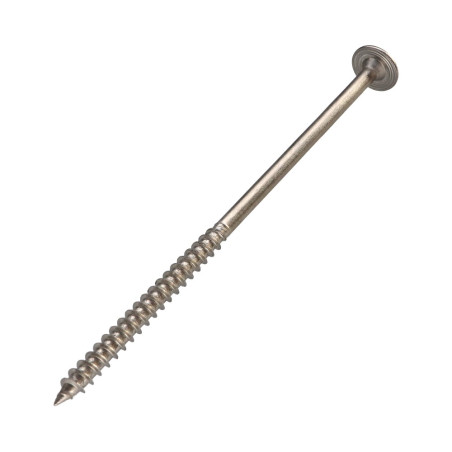 1 x Carpenter Screw Disc Head Stainless Steel A2 8X160 Thread Length: 80 T40 Head Diameter: 20
