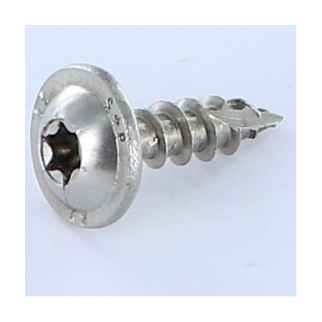 1 x Carpenter Screw Disc Head Stainless Steel A2 8X40 Full Thread T40 Head Diameter: 20