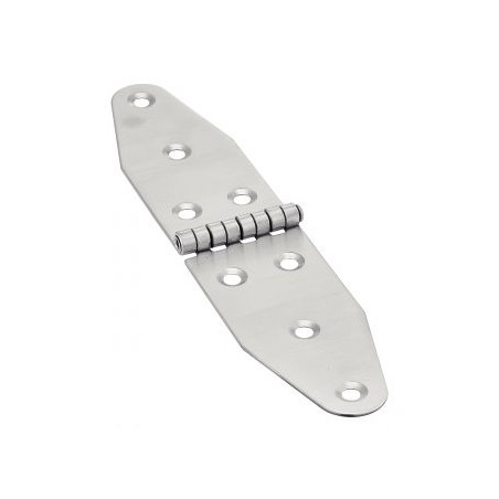 1 x Hinge Double Oval 8 Hole Stainless Steel A2 185X92.5