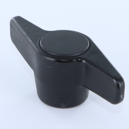 1 x Female clamping handle black nylon Self Tapping Insert Brass M6