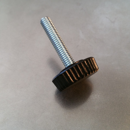 1 x Tightening knob screw Nylon Black M5X39 Head Diameter: 20