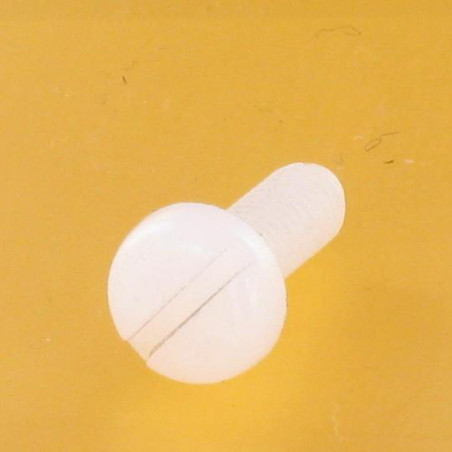 1 x Machine Screw Large Pan Head Slotted M12X16 natural nylon