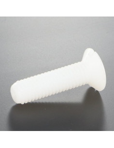 Machine Screw Countersunk Head Slotted M4X25 natural nylon 2