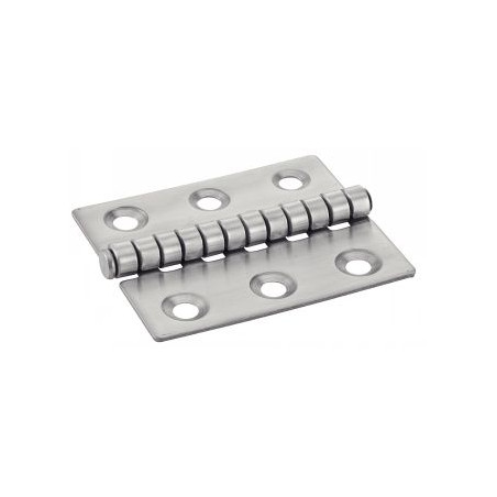 1 x Hinge Type Slotted 6 Hole Stainless Steel A2 50X60
