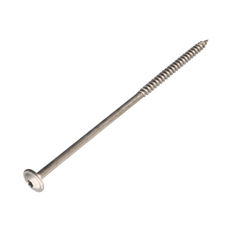 1 x Carpenter Screw Disc Head Stainless Steel A2 6X60 Thread Length: 36 T25 Head Diameter: 15